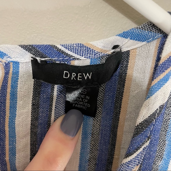 Drew by Anthropologie Blue Stripped Jumpsuit Size XS - Picture 5 of 7